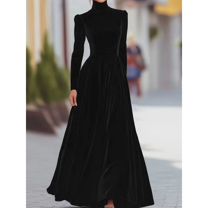 Isolde™ Velvet & Satin Evening Dress