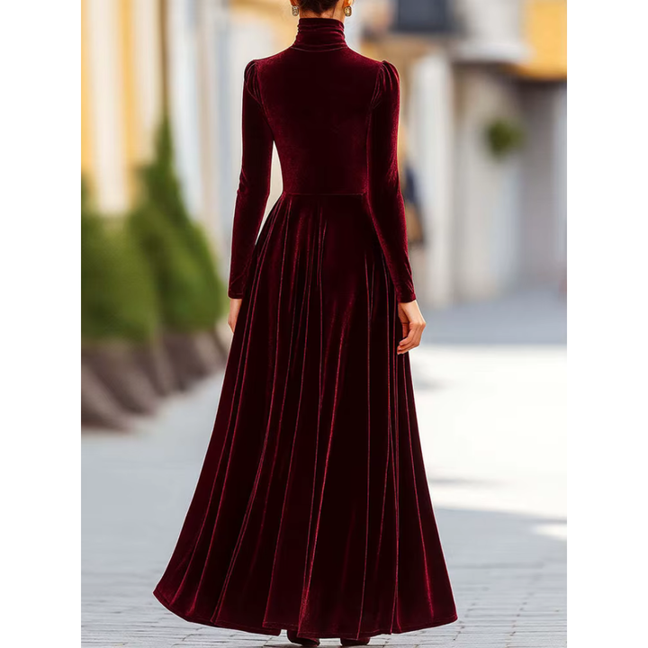 Isolde™ Velvet & Satin Evening Dress