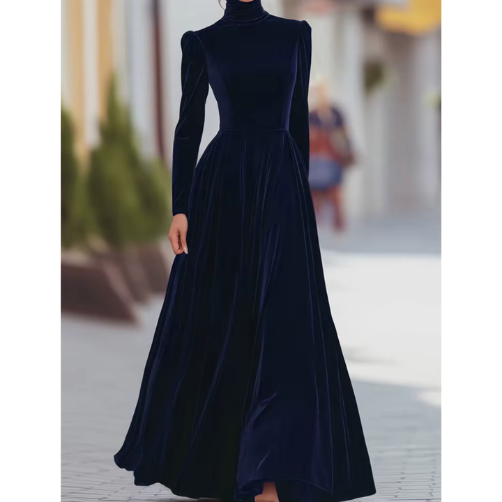 Isolde™ Velvet & Satin Evening Dress