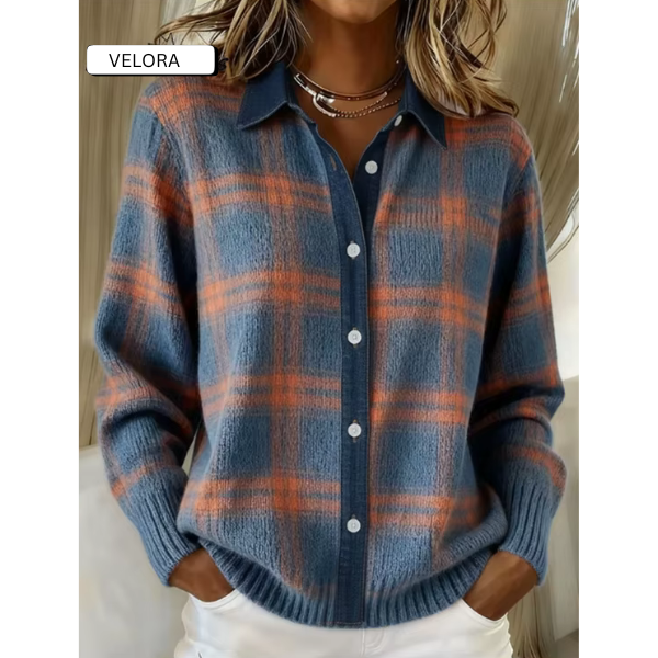 VELORA | Cozy Long Sleeve Cardigan