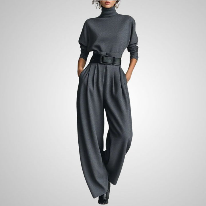 JULIET | Turtleneck & Straight Leg Pants Set