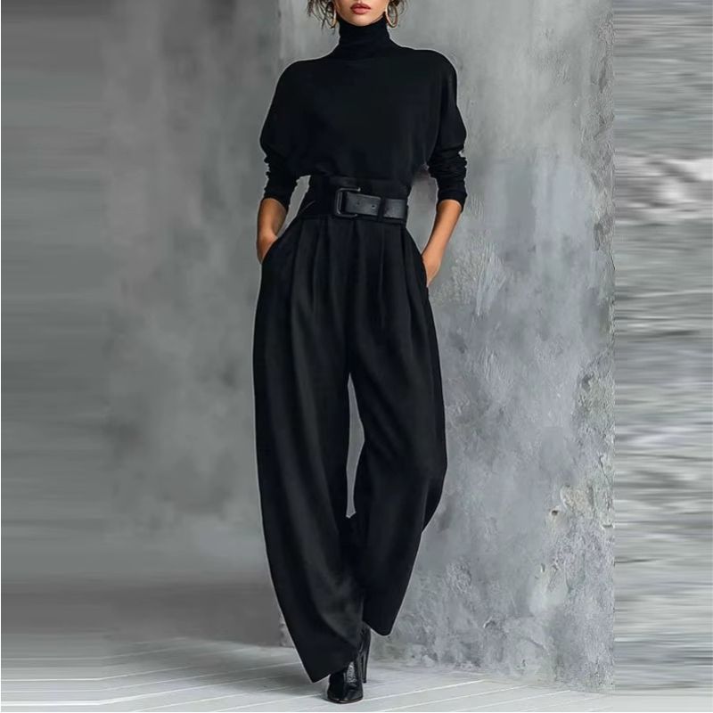 JULIET | Turtleneck & Straight Leg Pants Set