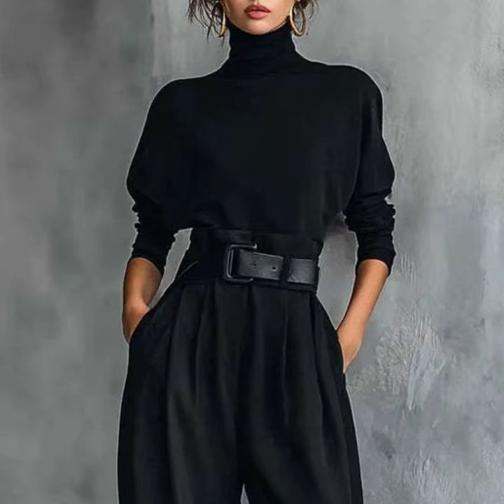 JULIET | Turtleneck & Straight Leg Pants Set