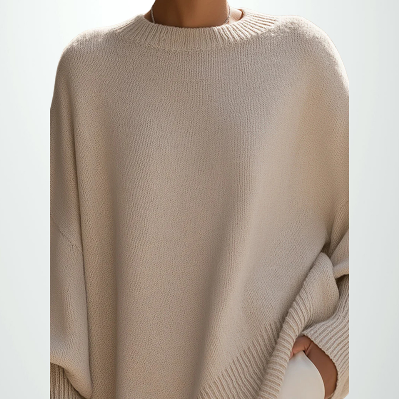 ELENA | Oversized knitted poncho sweater