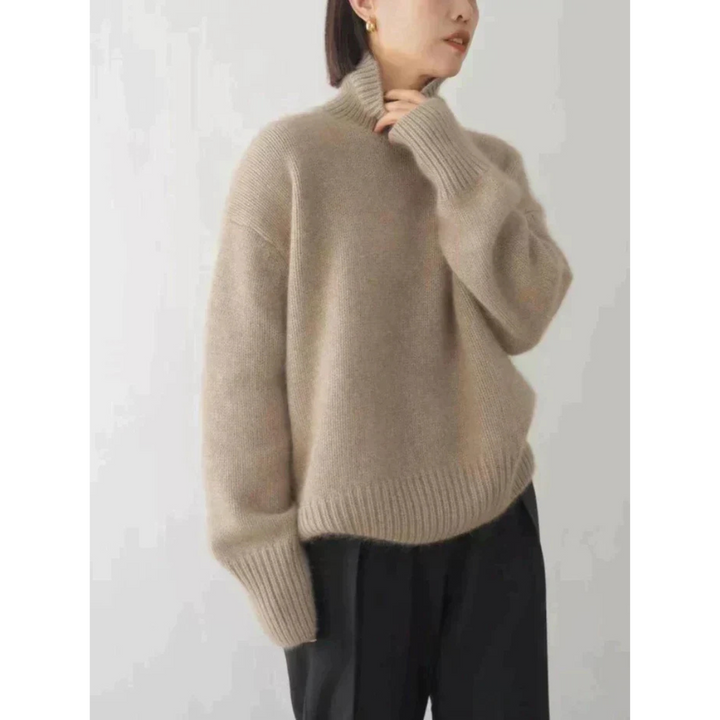 Lisa |  Cashmere High Neck Sweater