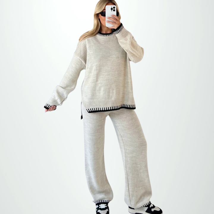 Cozy Contrast Knit Co‑Ord
