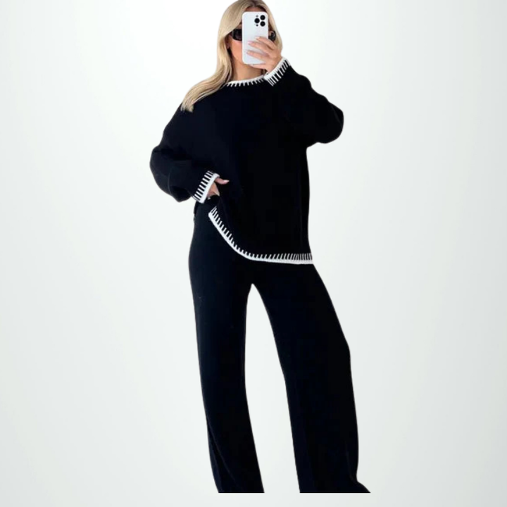 Cozy Contrast Knit Co‑Ord