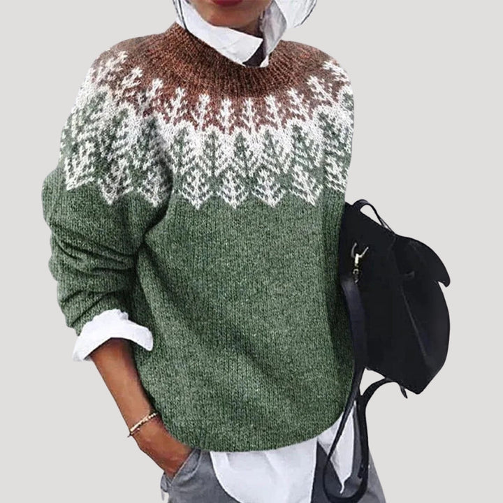 Women’s fair isle christmas jumper winter knit