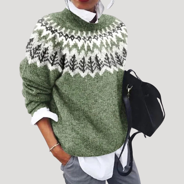 Women’s fair isle christmas jumper winter knit