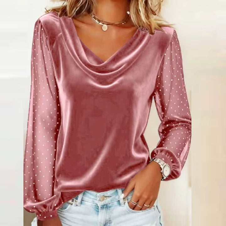 Isla™ Velvet Cowl Neck Top
