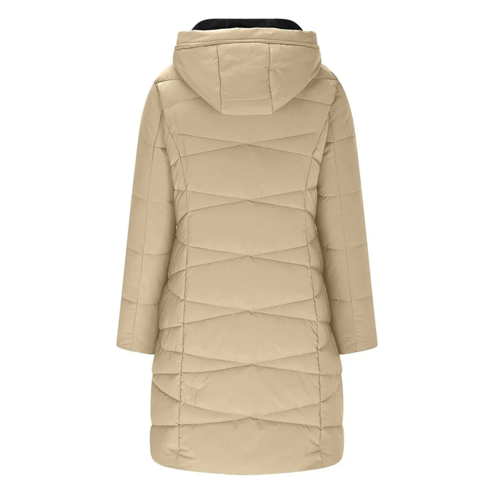 Maribel | Long Quilted Hooded Coat