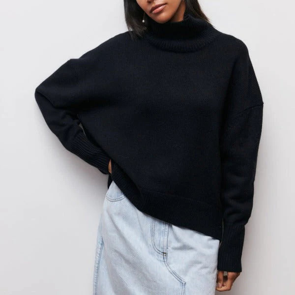 SERENE | ULTRA- SOFT OVERSIZED TURTLENECK SWEATER