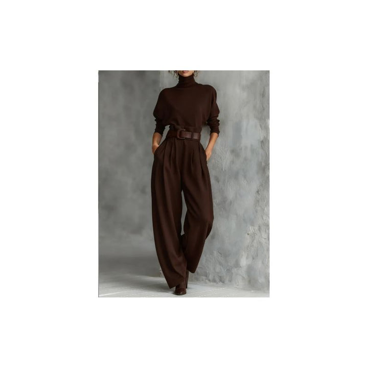 JULIET | Turtleneck & Straight Leg Pants Set